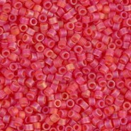 Miyuki delica Beads 11/0 - Matted transparent red orange ab DB-856